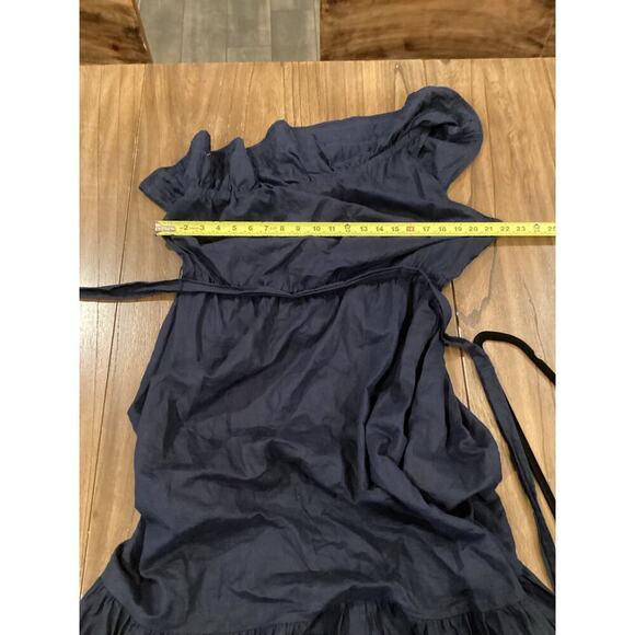 J. Crew Navy Blue One-Shoulder Midi Dress - Picture 6 of 10